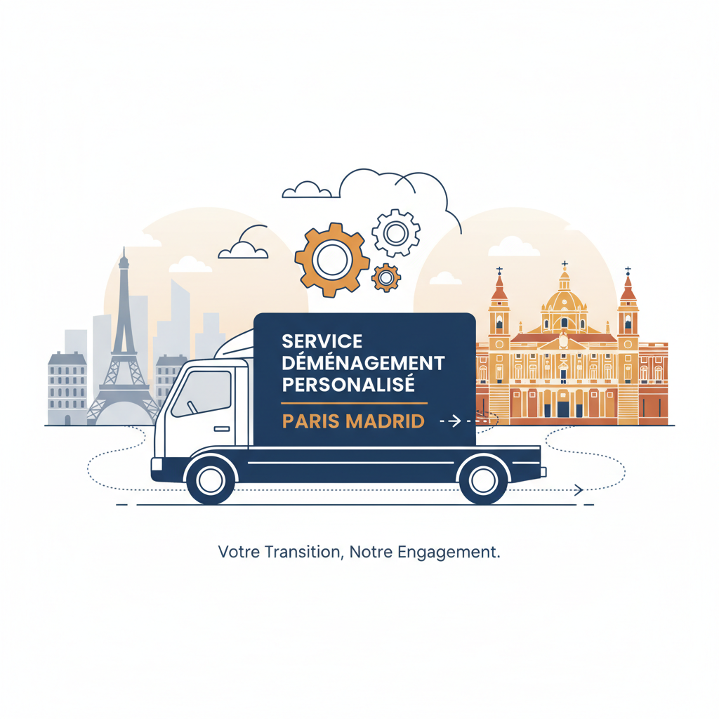service déménagement personnalisé paris madrid